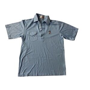 The Titleist Collection Polo Shirt Mens‎ Blue Sz Large Stripe Mickey Mouse